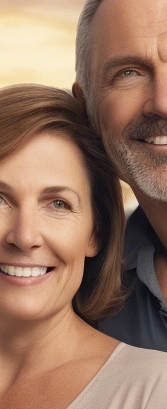 Happy mature couple